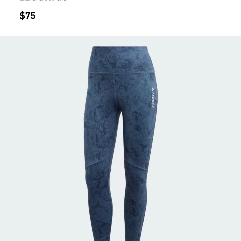 NWT Women’s adidas TERREX MULTI ALLOVER PRINT leggings - Picture 2 of 7